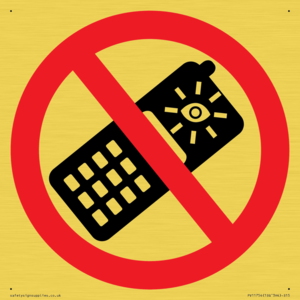 P910 Prohibition: No camera phones